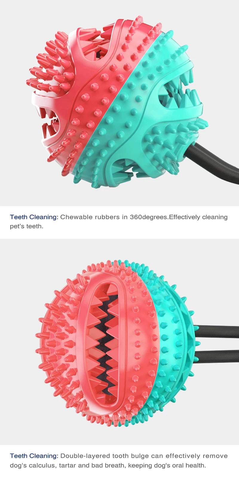 Interactive Leaking Slow Feeder Chew Toy