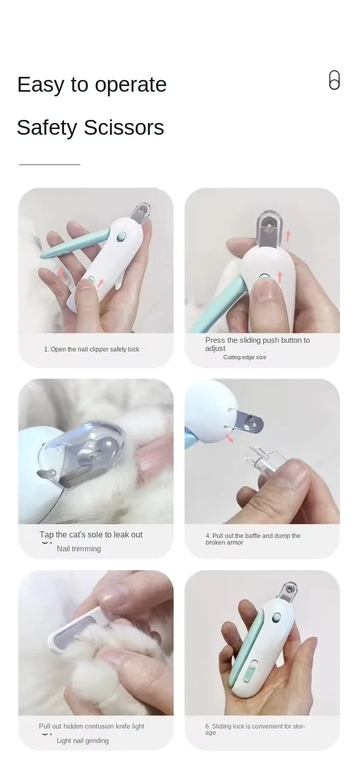 Professional Pet Nail Clippers with Adjustable Hole